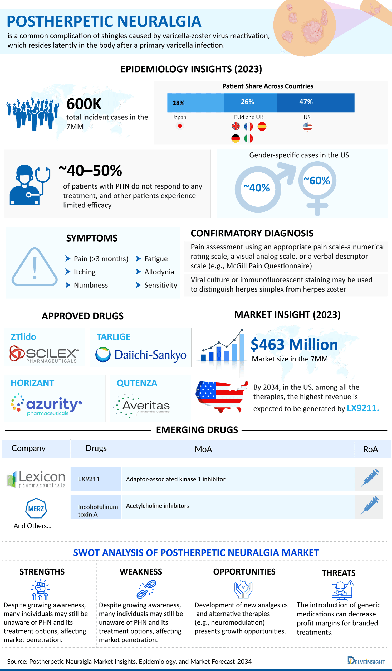 Postherpetic Neuralgia Market Infographic