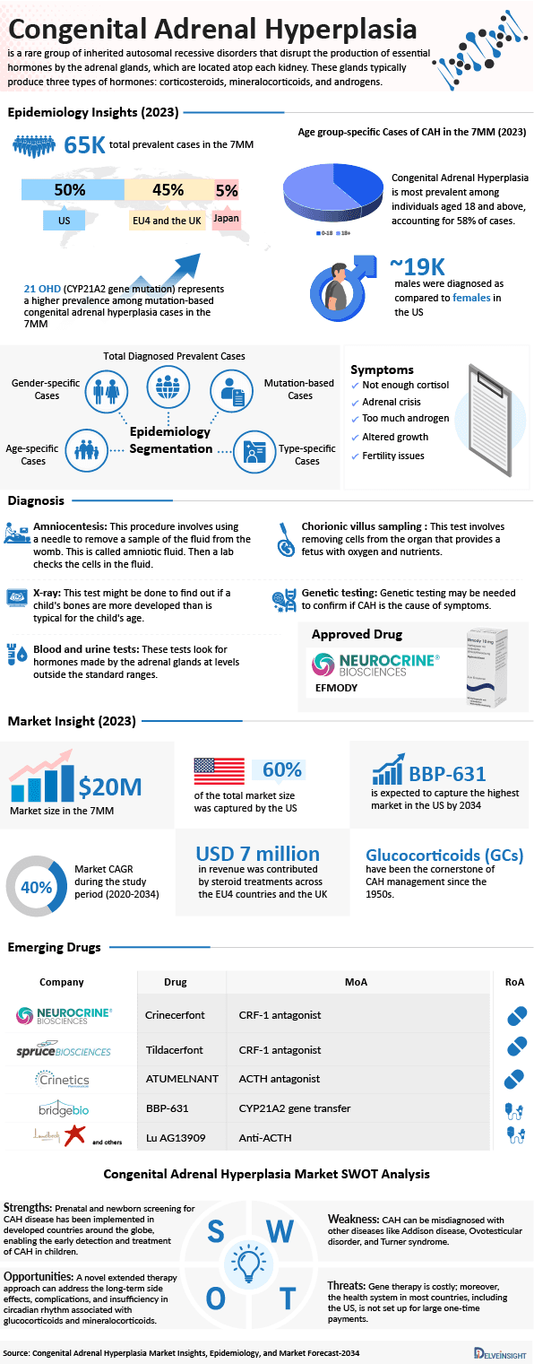 Congenital Adrenal Hyperplasia Market Infographic
