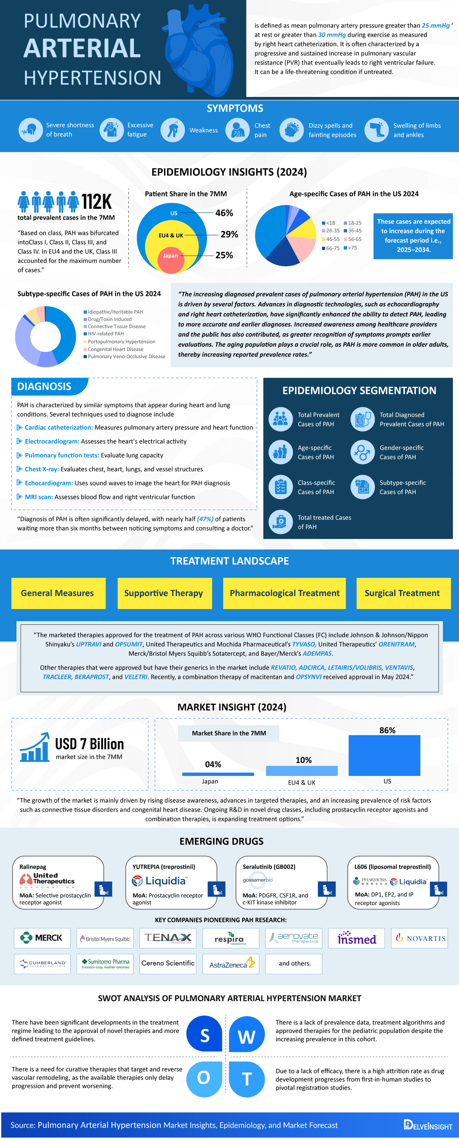 Pulmonary Arterial Hypertension Market Infographic