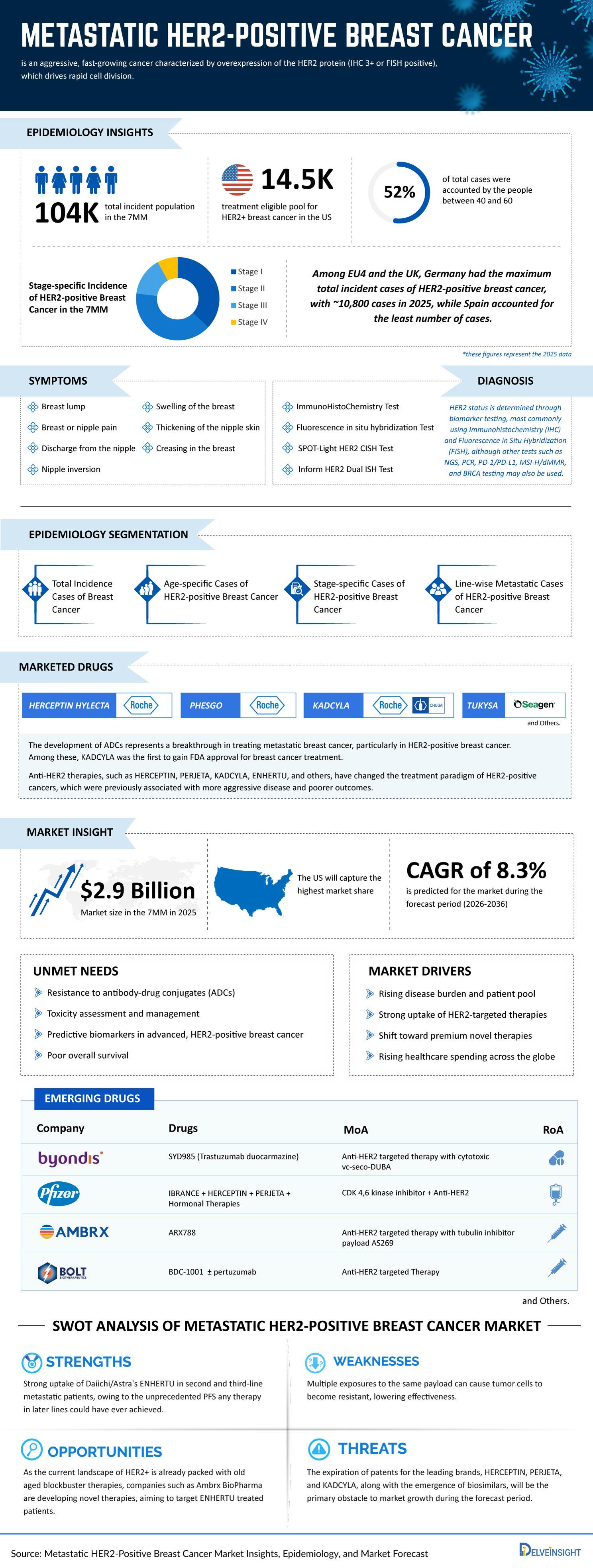 Metastatic HER2 positive Breast Cancer Market Infographic