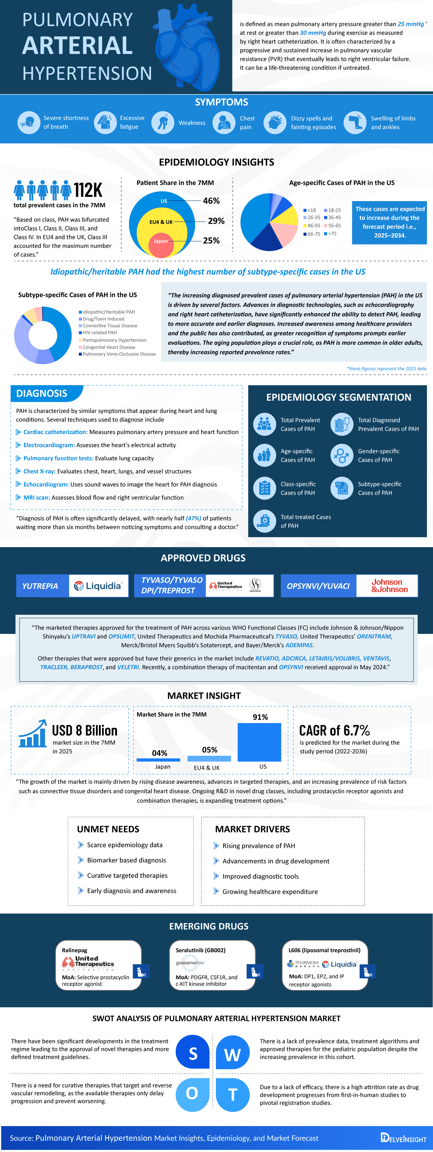 Pulmonary Arterial Hypertension Market Infographic