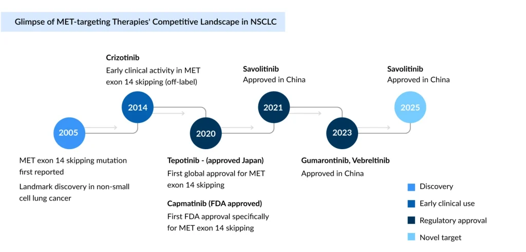 MET-targeted Therapy Timeline in NSCLC